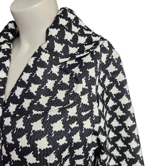 NEW Retro Threads Black & White Houndstooth Coat SMALL - Picture 6 of 11